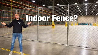 Installing an INDOOR Chain Link Fence DIY Tutorial