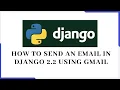 How to send mail in django