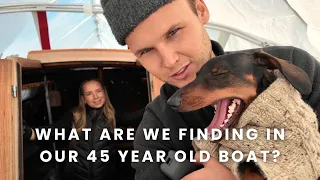 Emptying & Cleaning Our 45 Year Old Sailboat | Preparing to Move Aboard