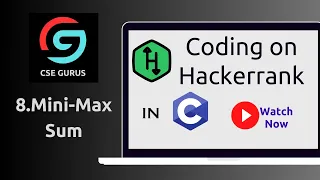 8 Mini-MaxSum HAckerrank C