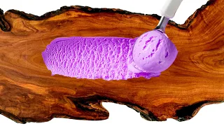 I turned plum wood into a bowl of ice cream