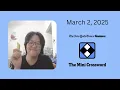 NYT Mini Crossword March 2 2025
