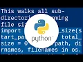 Calculating a directory s size using Python