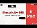 Electricity Bill SQL Program Second PU Computer Science Lab Karnataka In Kannada