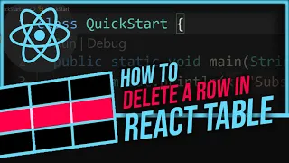 How To Delete Row From Dynamic React JS Table on button click