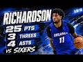 Jase Richardson 25 pts 3 threes 4 asts vs Sixers 2026 Summer League