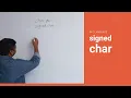 22 Signed char Data Type