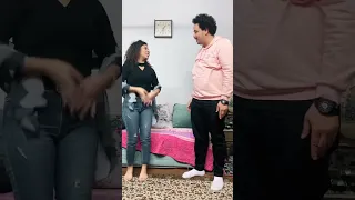 مصطفى غريب ودنيا سامي في مشهد ساخر  مصطفى غريب ودنيا سامي في مشهد ساخر