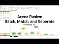 Arena Basics Batch Match Separate and Adjustable Batch