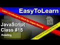 JavaScript Class Hoisting