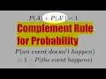 A7 Complement Rule for Probability