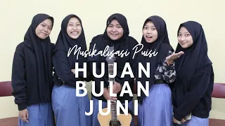 viral cewek cantik suara merdu musikalisasi puisi hujan bulan juni karya sapardi djoko damono