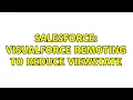 Salesforce visualforce remoting to reduce viewstate