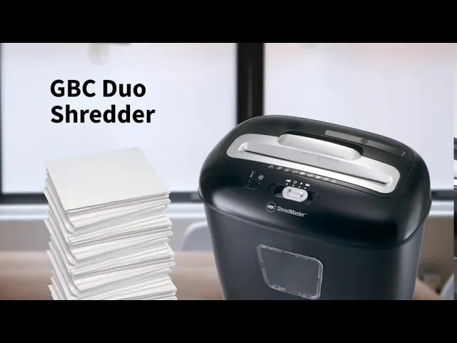เครื่องทำลายเอกสาร GBC Cross Cut Shredder Duo