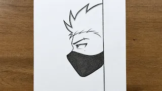 How to Draw an Anime Boy with a Mask Step by Step