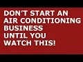 How to Start an Air Conditioning Business Free Air Conditioning Business Plan Template Included
