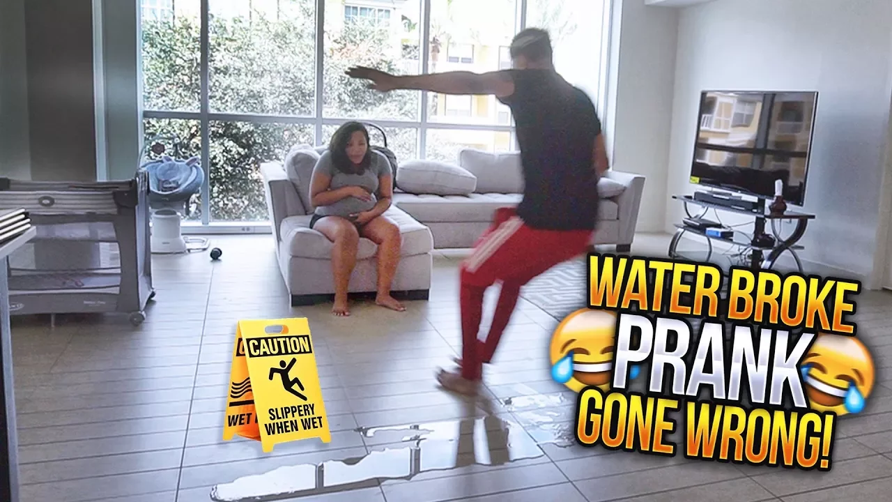 MY WATER BROKE PRANK GONE WRONG!!! 😳 HE LEFT ME AT THE HOUSE LMAO 😂👶🏽