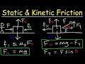 Download Lagu Static Friction and Kinetic Friction Physics Problems With Free Body Diagrams