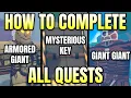How To Complete All Quests in Land of Giants in Anime Champions Simulator Roblox