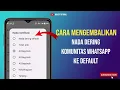 Download Lagu Cara Mengembalikan Nada Dering Komunitas Whatsapp Seperti Semula