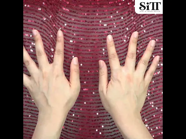 ผ้าเลื่อมยืด [ลายคลื่น]