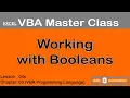 Working with Booleans Excel VBA Master Class 3 4c