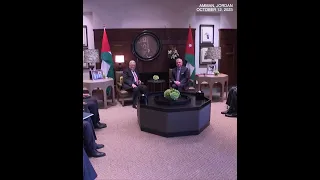 محمود عباس رئیس تشکیلات خودگردان فلسطین با پادشاه اردن در امان دیدار کرد 