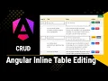Inline Table Editing In Angular Angular CRUD with Table