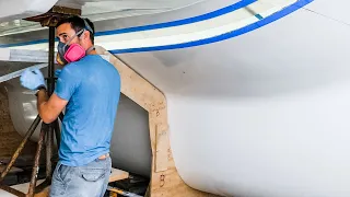 MattGyver Permanently Bonds The Bridge Deck (MJ Sailing – Ep 188 Part 2)