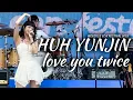 [4K] WEVERSE CON FESTIVAL 2023 - HUH YUNJIN (LE SSERAFIM) 'love you twice' FRONT STAGE  Fancam