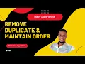 Remove duplicates and maintain order Day 18 - O n Time O n Space