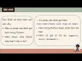 Tin hoc lop 10 - Bai 26 Ham trong Python
