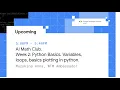 AI Math Clubs - GDG Ahlen Week 2 Python Basics