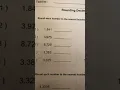 -Rounding Decimals