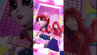 Lisa Makeover by My Talking Angela 2 #shorts #mytalkingangela2 #cosplay #angelamakeup #lisa