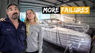 How Many Times Can We Get it WRONG 🙈 (Building Our Own Aluminum Catamaran Pt. 20)