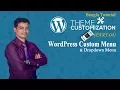 Wordpress Theme Customization Bangla Tutorial Part - 4 Wordpress Custom Menu Dropdown Menu