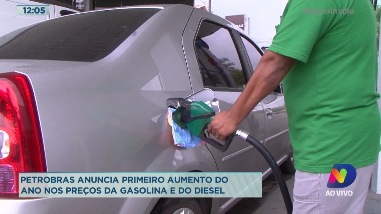 Petrobras anuncia primeiro aumento do ano nos preços da gasolina e do diesel