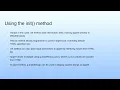 Using the init method Lecture 05 Java Applet Programming