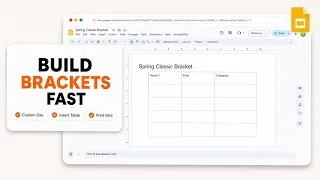 How to Create a Tournament Bracket in Google Slides Printable Bracket Grid