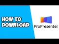 How To Download ProPresenter on PC or Laptop
