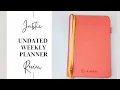 JUBTIC WEEKLY UNDATED PLANNER REVIEW