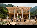 Lagu The team of carpenters built an ancient-style WOODEN VILLA in 200 days | By @Tung-q3u
