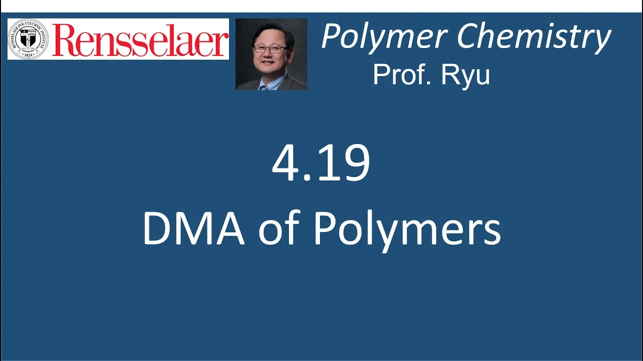 04.19 DMA Thermal Analysis of Polymers