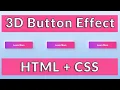 3D Button Flip Effect - HTML CSS