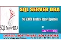 SQLServer Database Restore operation