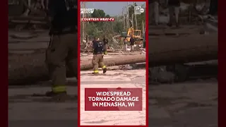 Raw Tornado damage in Menasha