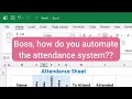 Automated Attendance Sheet in Excel Create a Pro Tracker Step-by-Step 2025 Guide