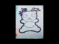Panda easy coloring page for kids free printable