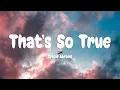 Download Lagu Gracie Abrams - That’s So True (Lyrics)